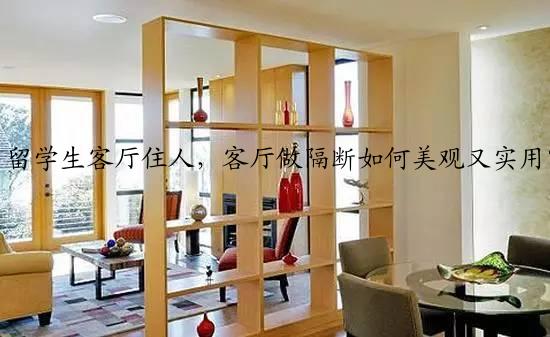 留学生客厅住人，客厅做隔断如何美观又实用？